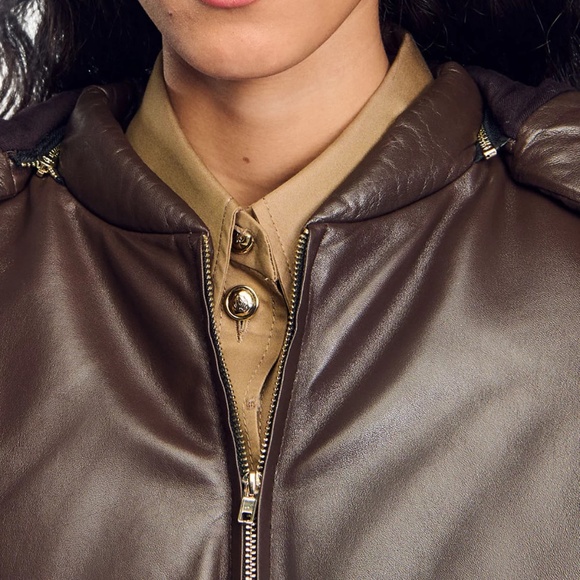 Raven Padded Leather Jacket - Picture 3 of 8